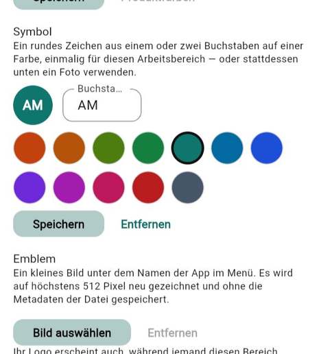 Symbol und Emblem