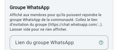 Groupe WhatsApp