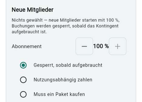 Neue Mitglieder gleich starten lassen