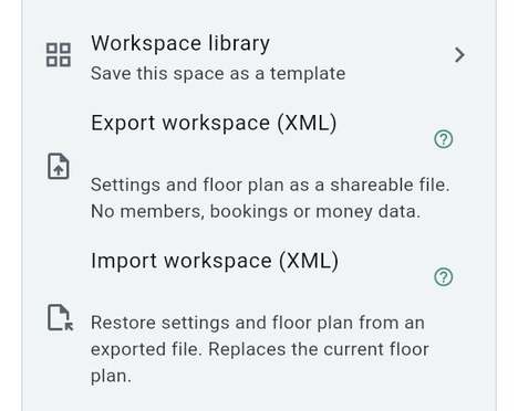 Export the space (XML)