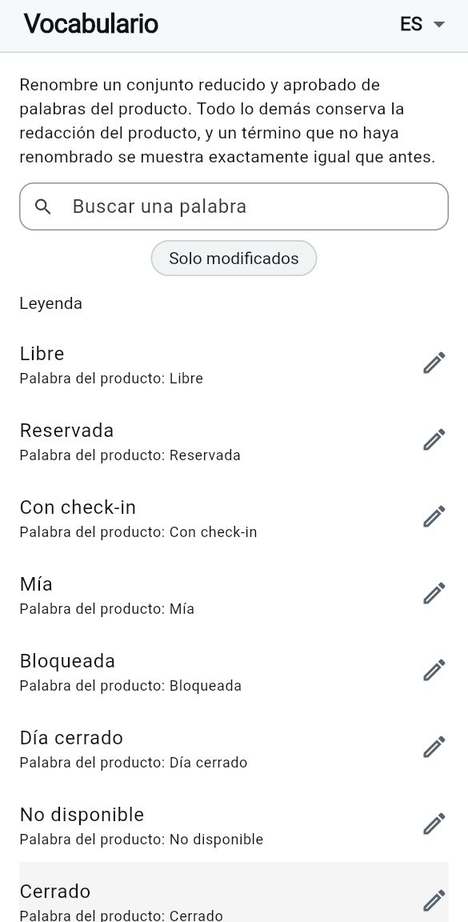 Vocabulario